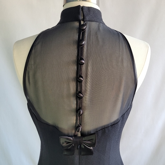 Donna Ricco New York Sleeveless Black Dress Women's Petite 6 - Picture 6 of 11